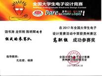 电子大赛(成功参赛奖)